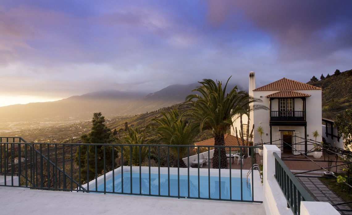 La Palma Finca Aridane Haupthaus und Pool